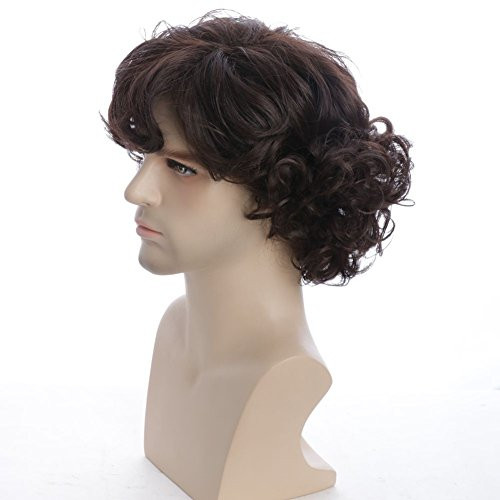 Best ideas about Men'S Curly Hairstyles
. Save or Pin Karlery Men s BROWN Short Fluffy Curly Wig Halloween Now.