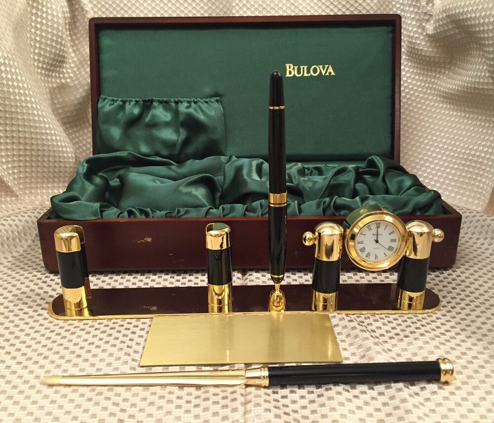 Best ideas about Men'S Gift Ideas
. Save or Pin BULOVA EXECUTIVE CLOCK DESK SET WITH LETTER OPENER Now.