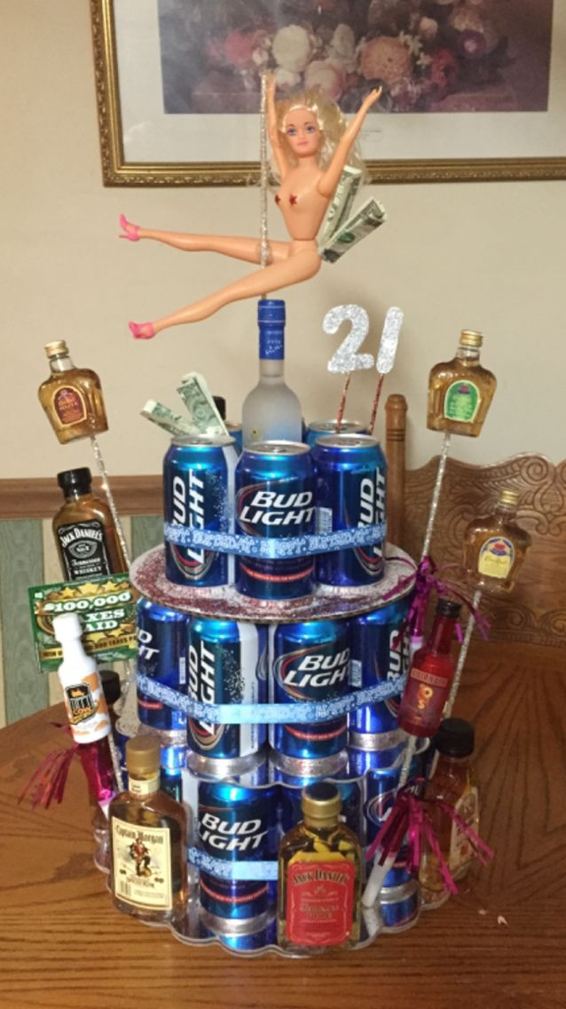 Best ideas about Mens 21st Birthday Gifts
. Save or Pin Beer can cake for 21st birthday Now.