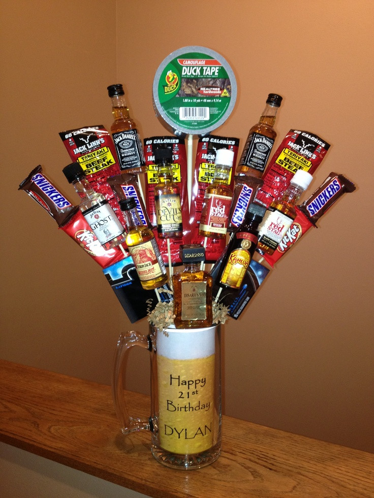 Best ideas about Mens 21st Birthday Gifts
. Save or Pin Man bouquet for a 21st birthday ts Now.