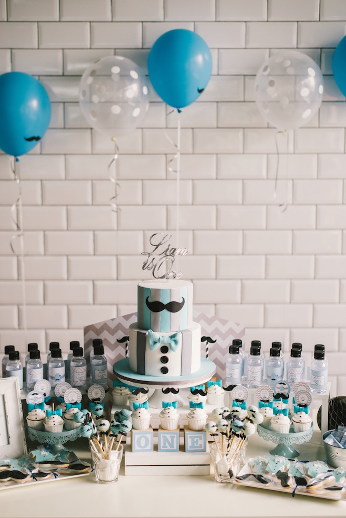 Best ideas about Mens Birthday Decorations
. Save or Pin Kara s Party Ideas Modern Little Man Birthday Party Now.