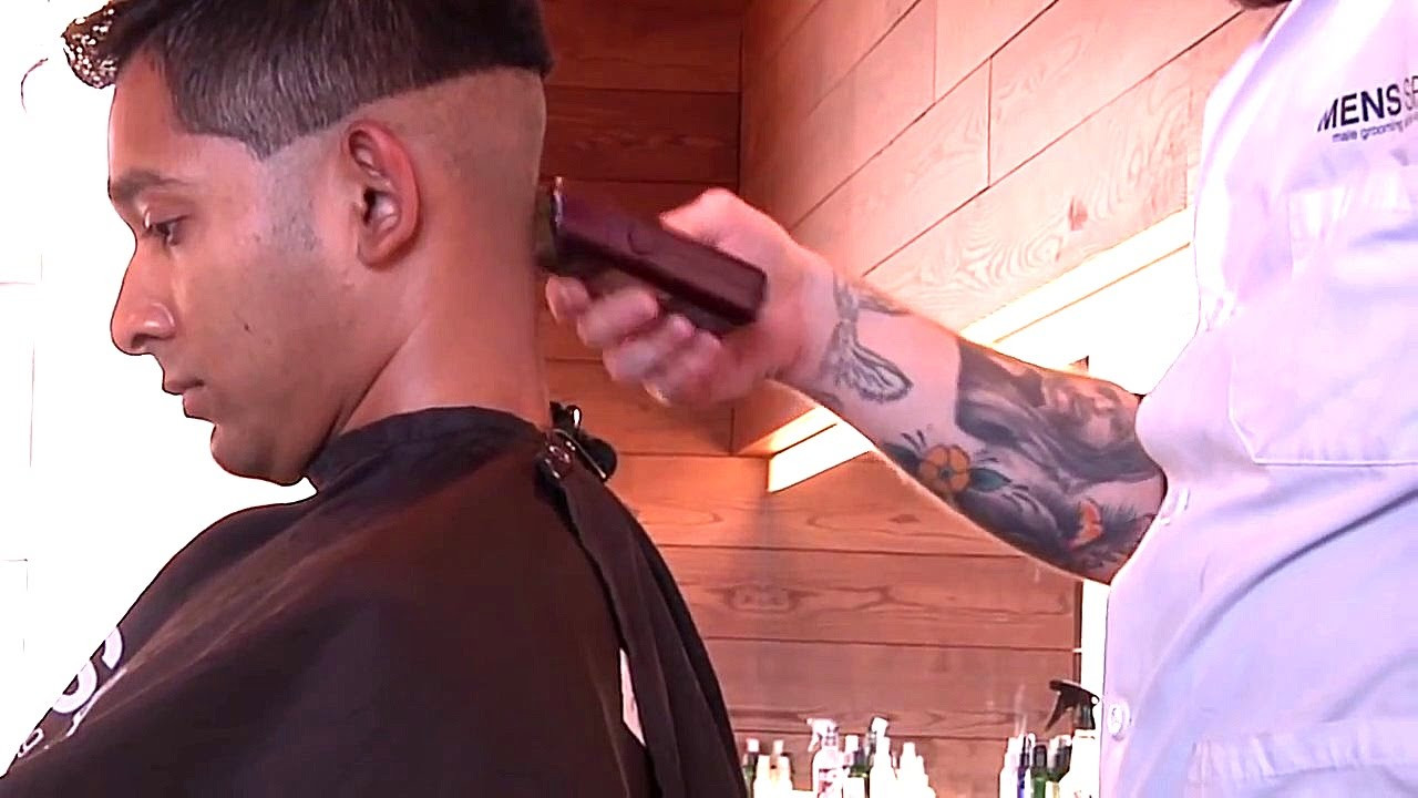 Best ideas about Mens Haircuts Minneapolis
. Save or Pin Perfect Pompadour Fade Haircut And Style At Mens Spa Salon Now.