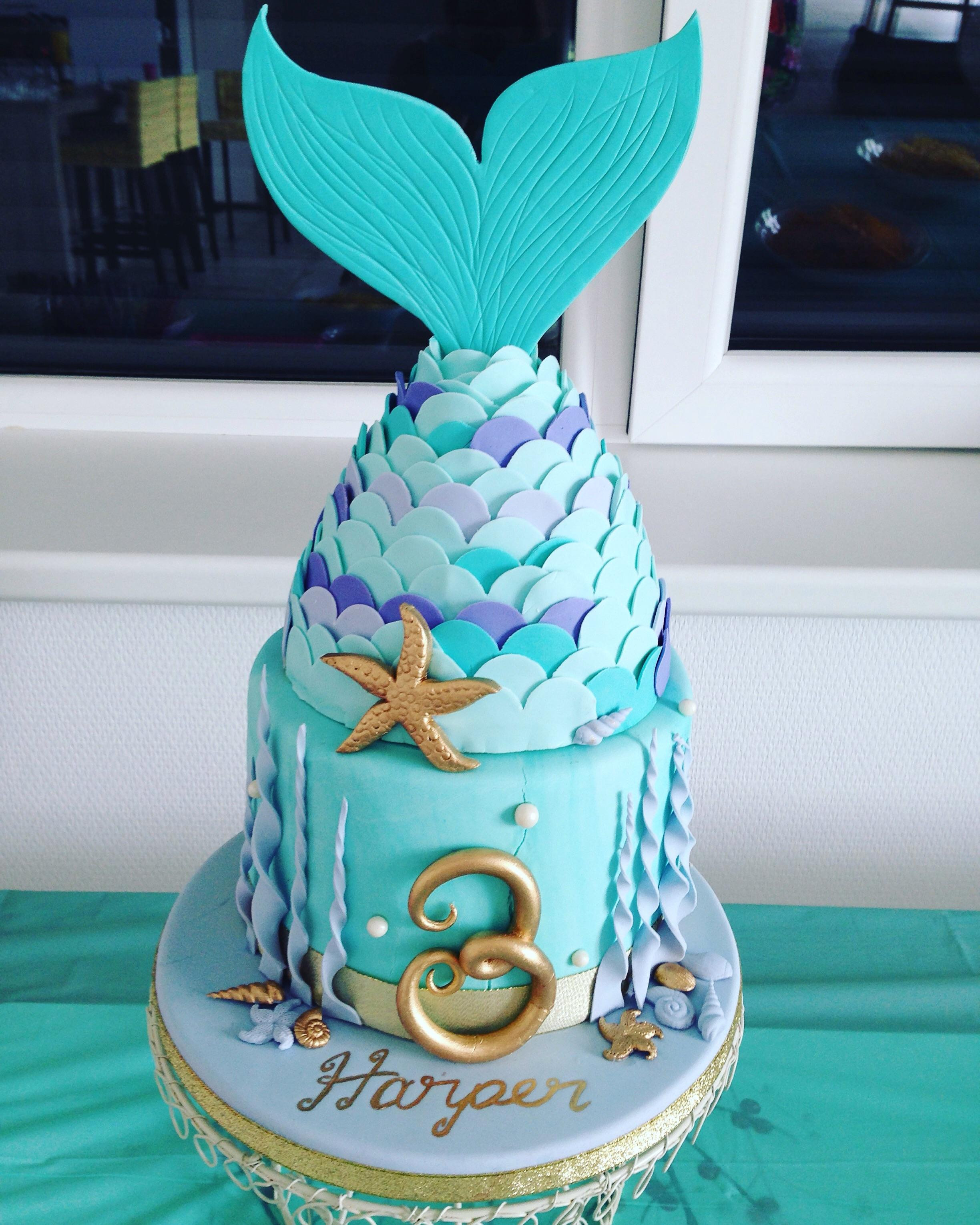 Best ideas about Mermaid Birthday Cake
. Save or Pin Mermaid birthday cake I made for my daughters 3rd birthday Now.