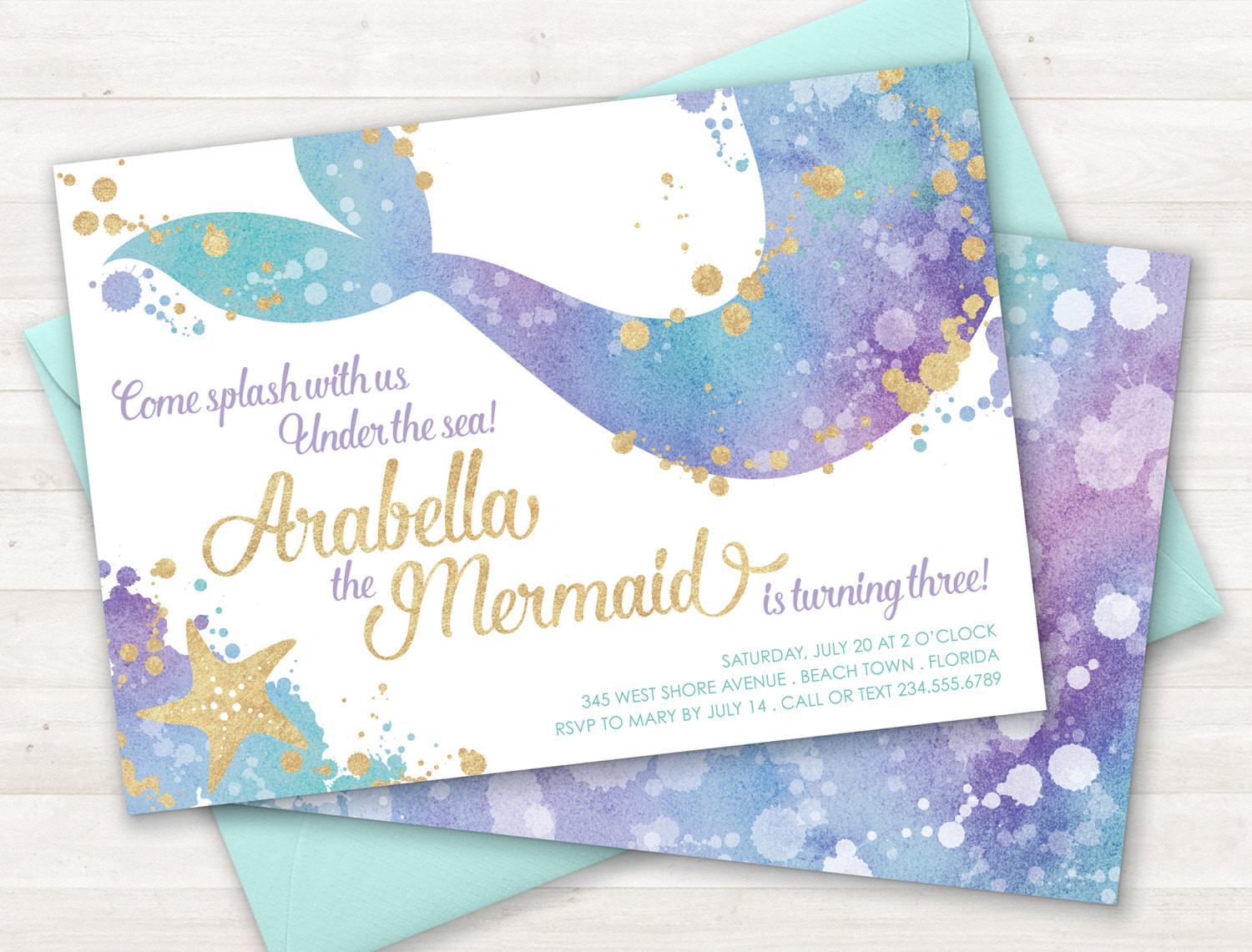 Best ideas about Mermaid Birthday Invitations
. Save or Pin Mermaid Invitation Mermaid Party Invite Under the Sea Party Now.