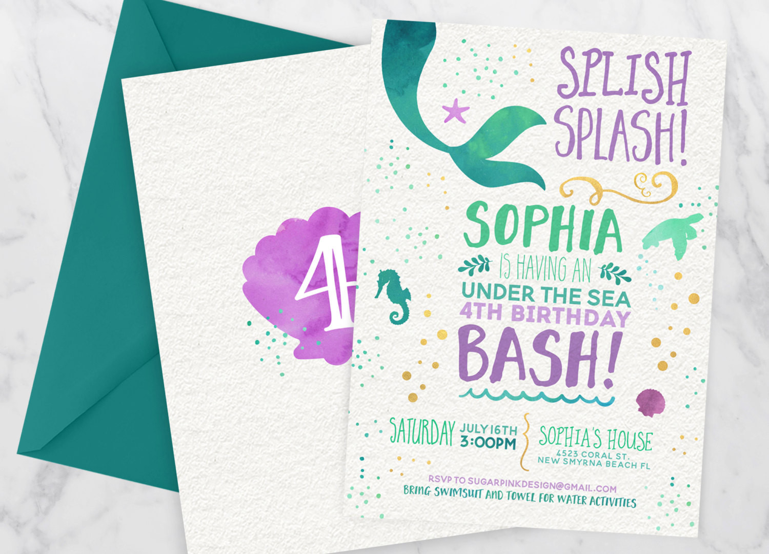 Best ideas about Mermaid Birthday Invitations
. Save or Pin Mermaid Invitation Mermaid Birthday Invitation Teal Purple Now.