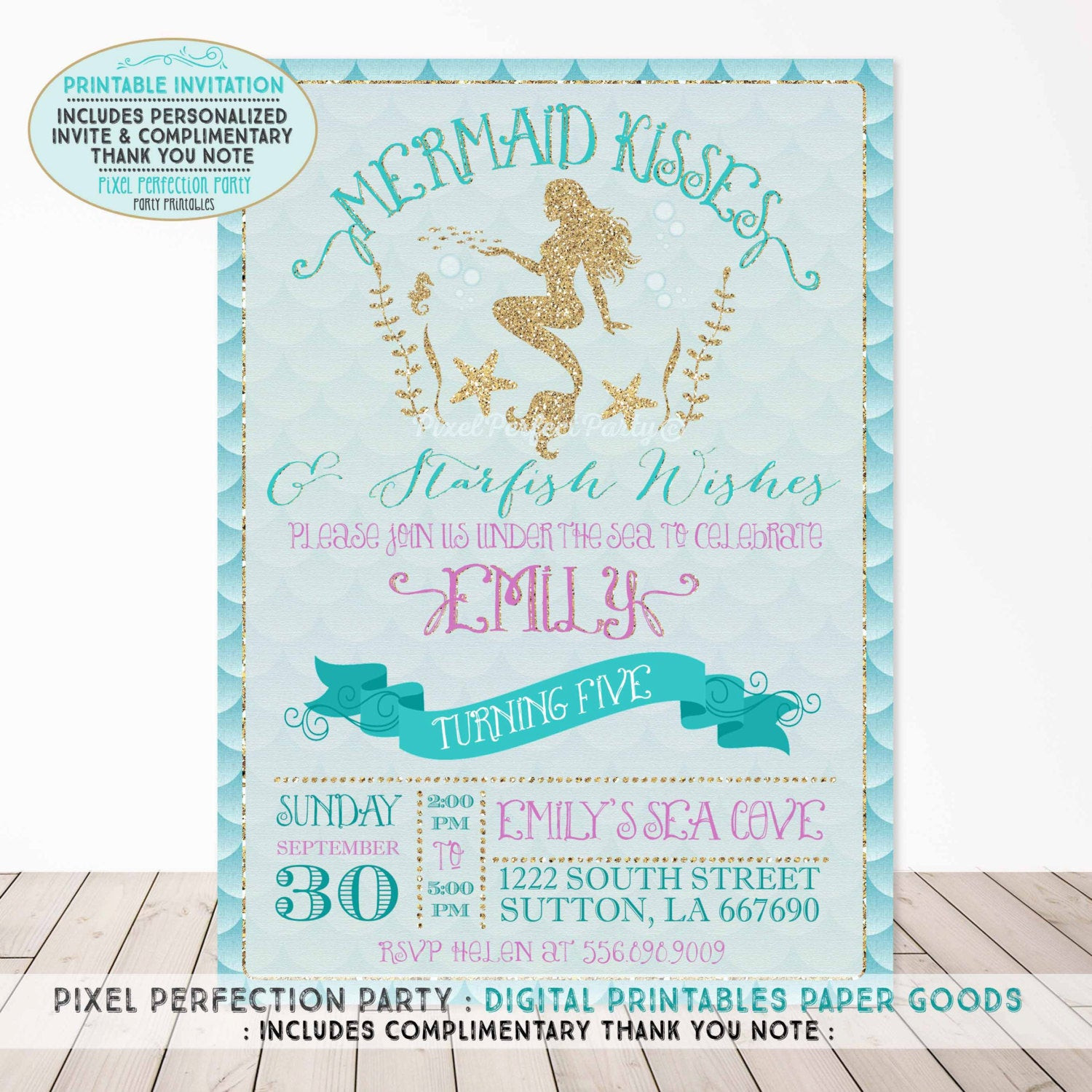 Best ideas about Mermaid Birthday Invitations
. Save or Pin Mermaid Invitation Mermaid Birthday Invitation Mermaid Kisses Now.