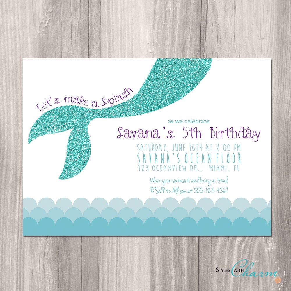 Best ideas about Mermaid Birthday Invitations
. Save or Pin Mermaid Birthday Invitation Little Mermaid Invitation Now.