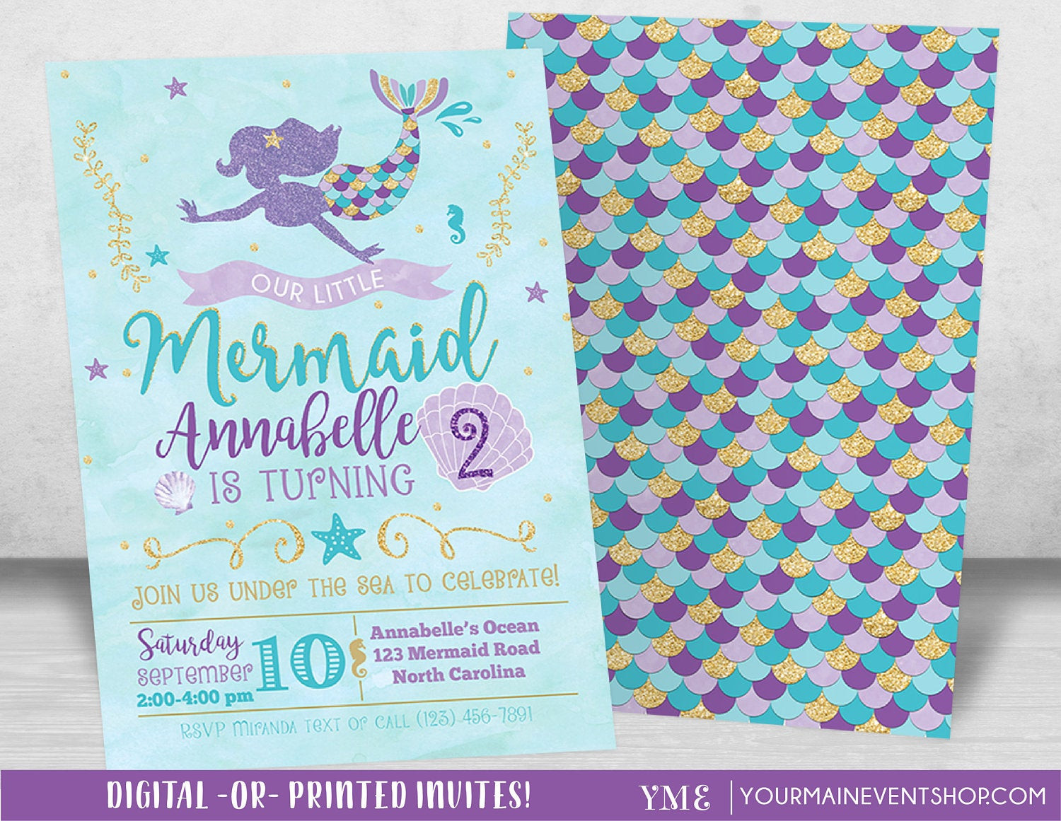 Best ideas about Mermaid Birthday Invitations
. Save or Pin Mermaid Birthday Invitation Mermaid Invitation Under The Now.