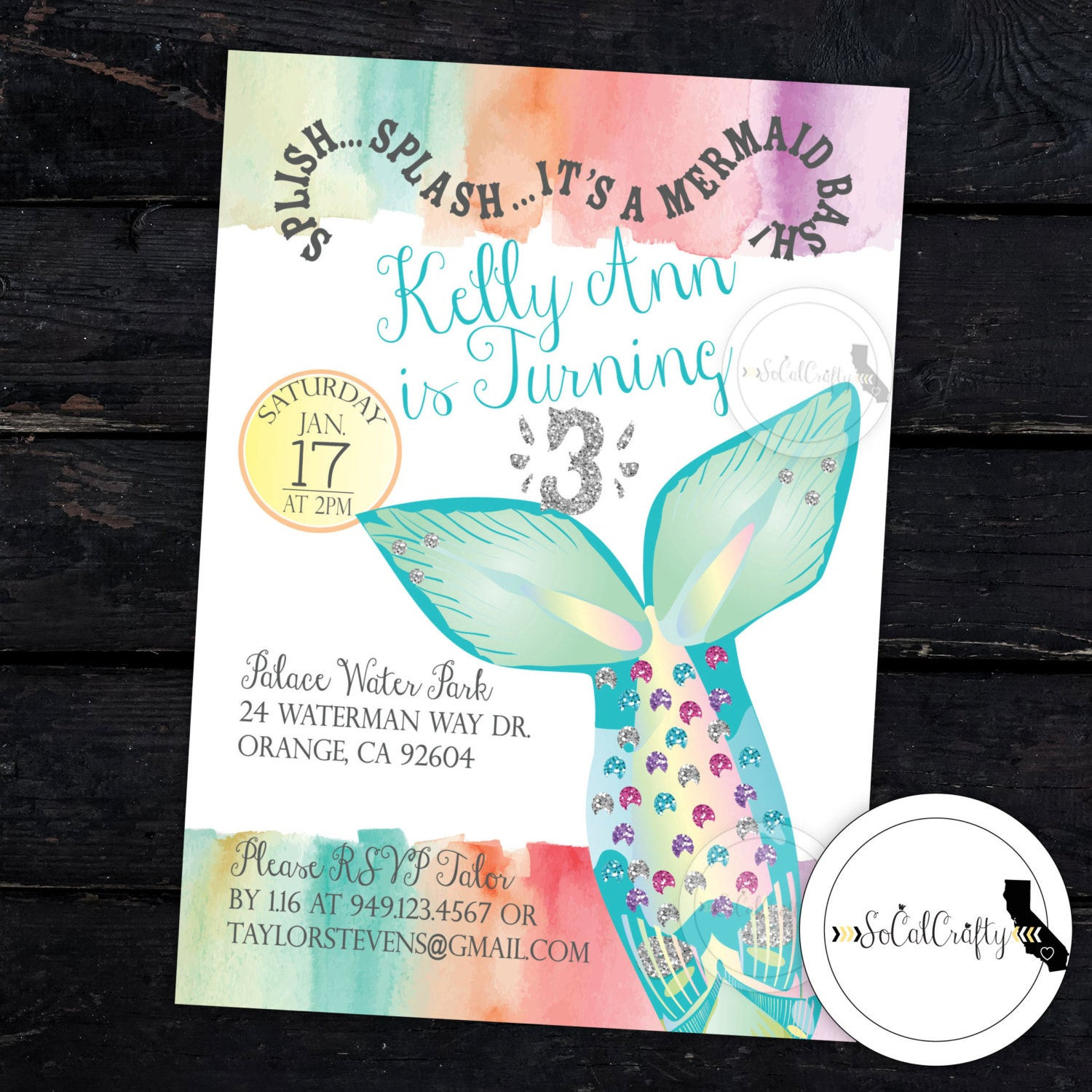 Best ideas about Mermaid Birthday Party Invitations
. Save or Pin Mermaid Birthday Party Invitation Pool Party Birthday Now.