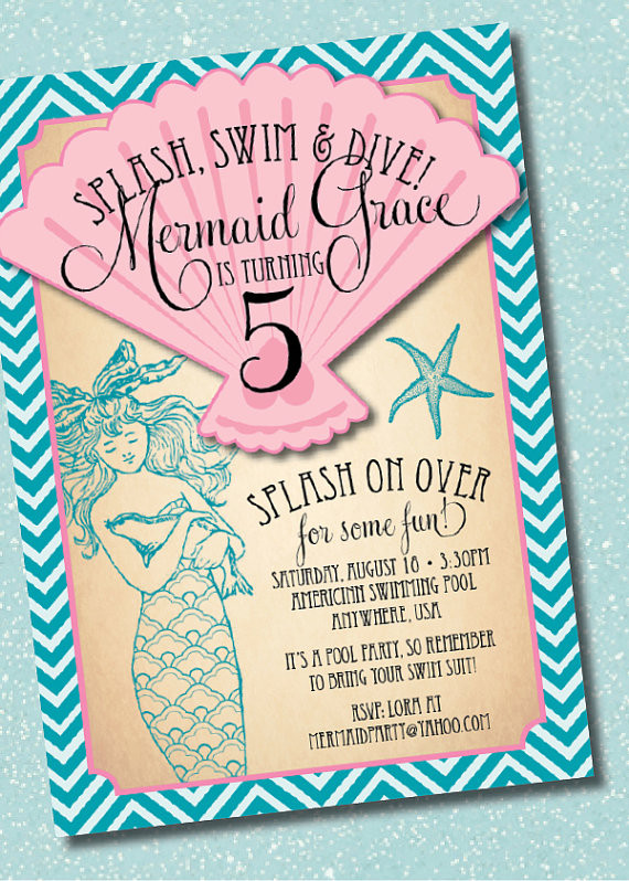 Best ideas about Mermaid Birthday Party Invitations
. Save or Pin 14 Awesome Little Mermaid Birthday Party ideas Now.