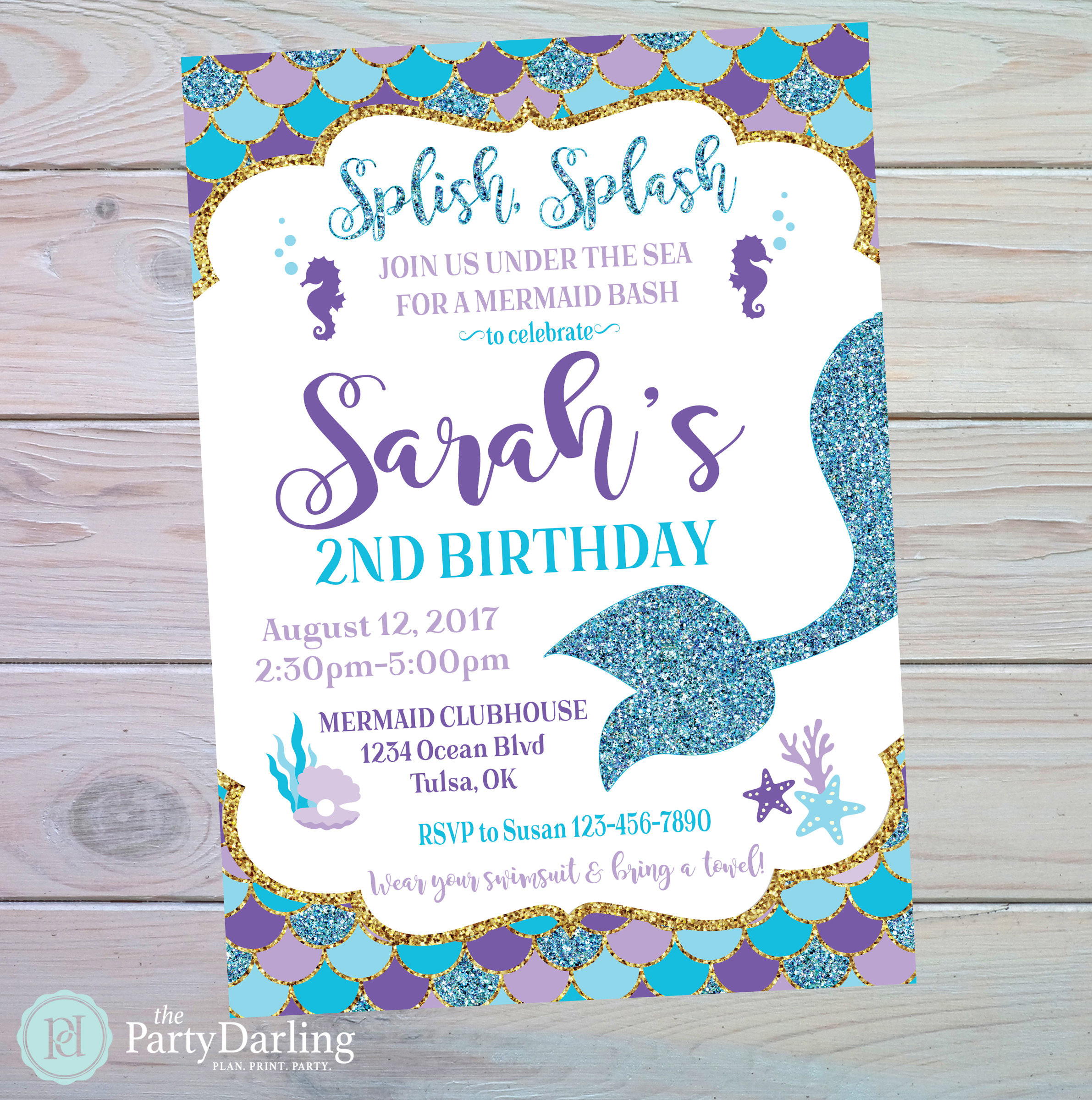 Best ideas about Mermaid Birthday Party Invitations
. Save or Pin Mermaid Birthday Invitation Mermaid Party Invitation Under Now.