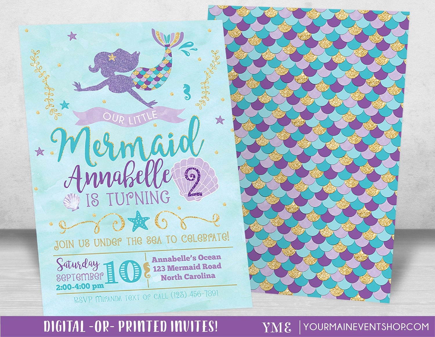 Best ideas about Mermaid Birthday Party Invitations
. Save or Pin Mermaid Birthday Invitation Mermaid Invitation Under The Now.