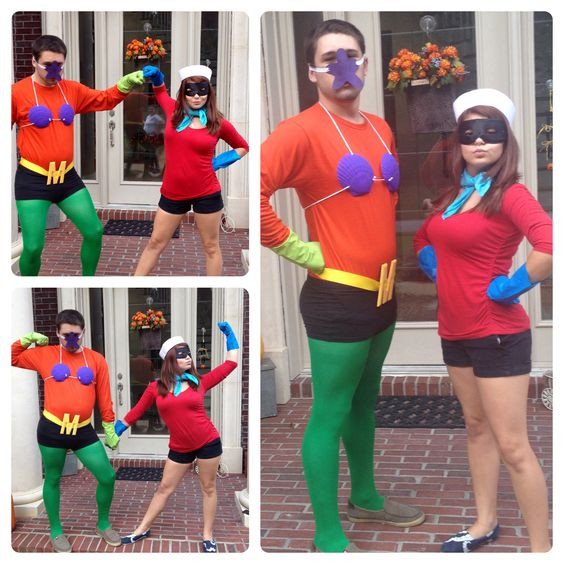 Best ideas about Mermaidman And Barnacle Boy DIY Costumes
. Save or Pin DIY Couple Costume Mermaid Man and Barnacle Boy from Now.