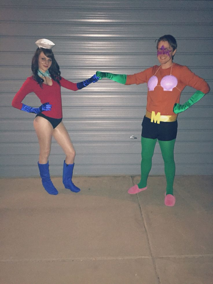 Best ideas about Mermaidman And Barnacle Boy DIY Costumes
. Save or Pin Mermaid man & barnacle boy Halloween couple costume Now.