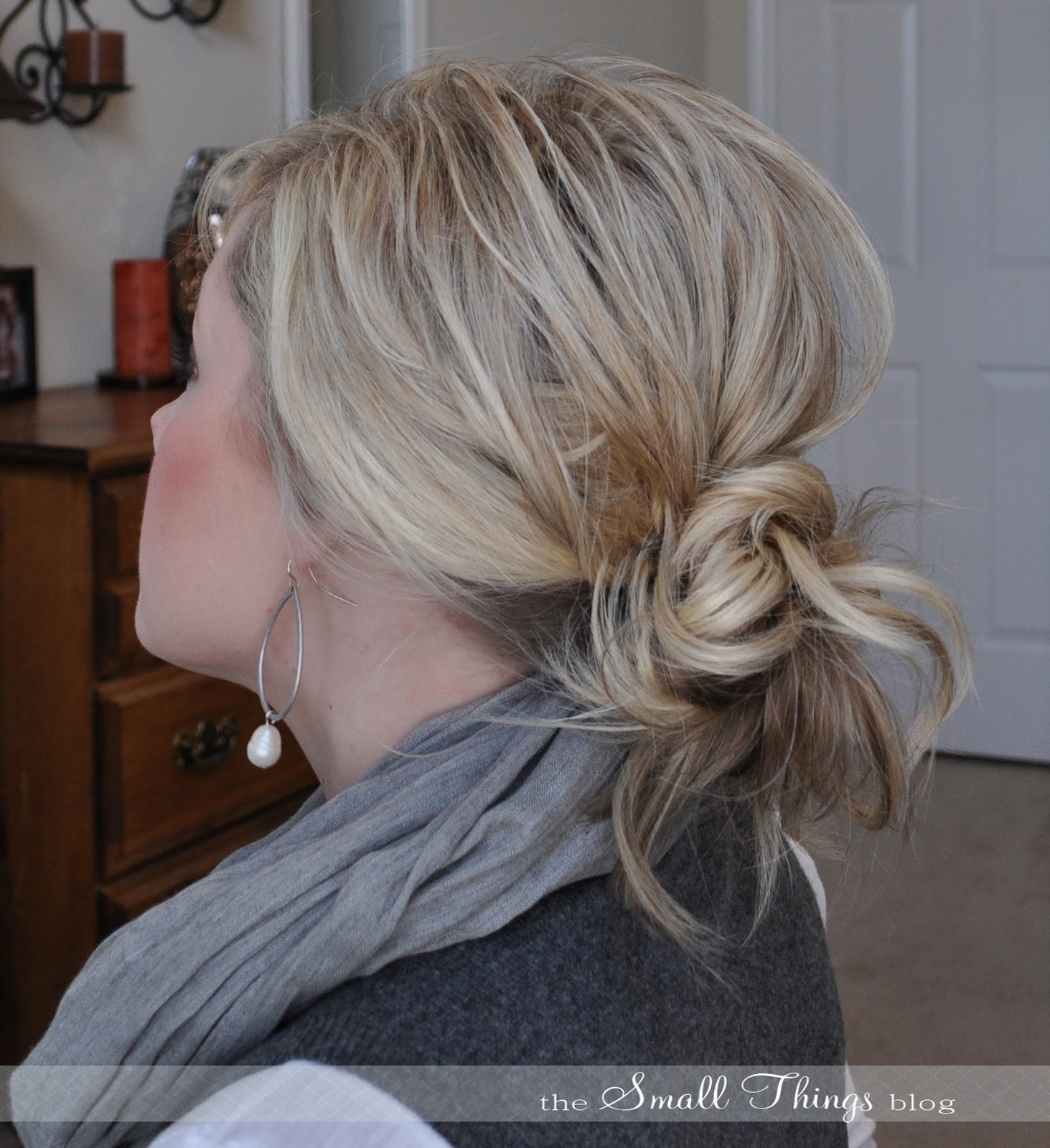 Best ideas about Messy Updo Hairstyles
. Save or Pin Messy Ponytail Bun – The Small Things Blog Now.