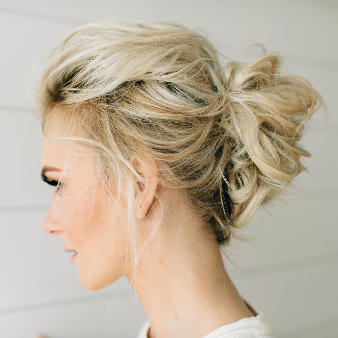 Best ideas about Messy Updo Hairstyles For Medium Length Hair
. Save or Pin 70 Darn Cool Medium Length Hairstyles for Thin Hair Now.