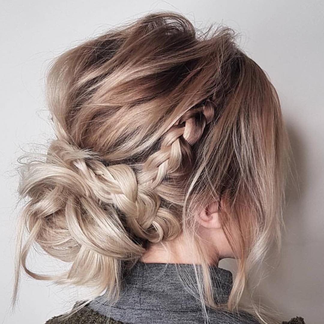 Best ideas about Messy Updo Hairstyles For Medium Length Hair
. Save or Pin 10 Updos for Medium Length Hair from Top Salon Stylists Now.