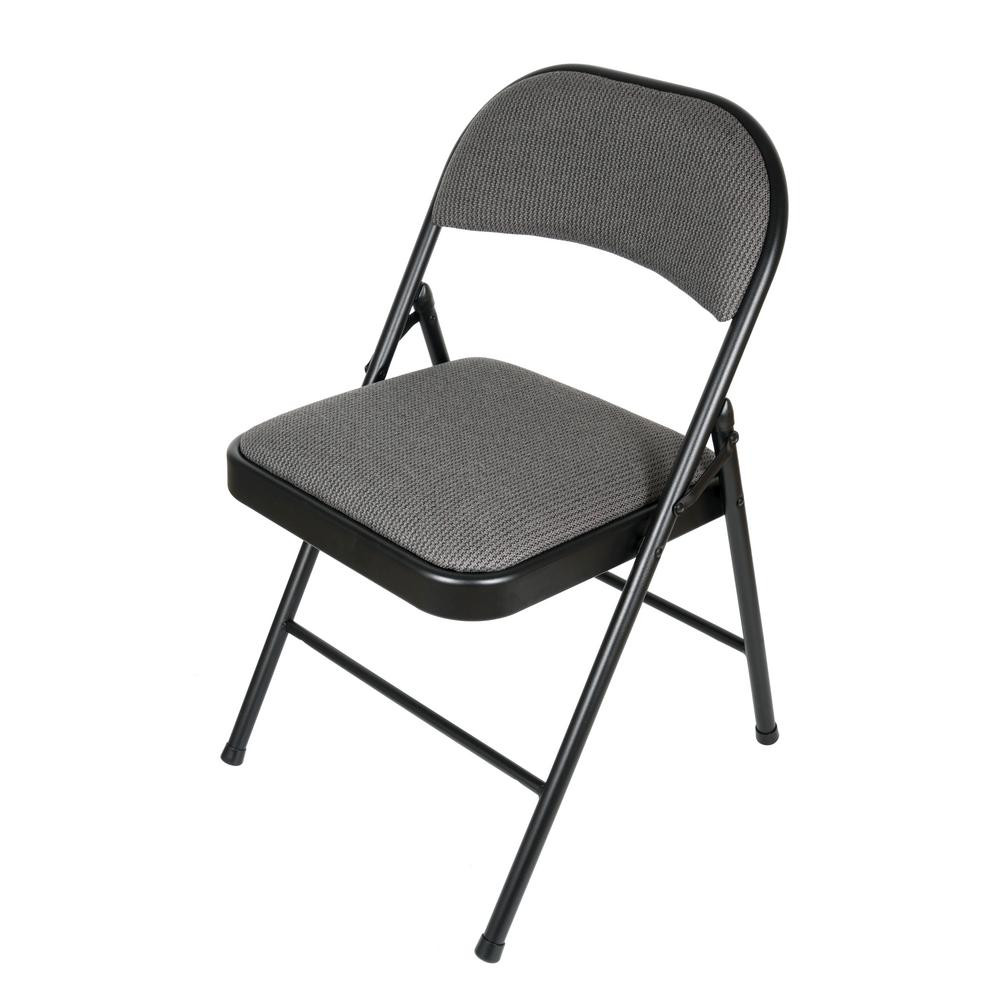 Best ideas about Metal Folding Chair
. Save or Pin APEX GARDEN Deluxe Fabric Black Grey Padded Metal Folding Now.