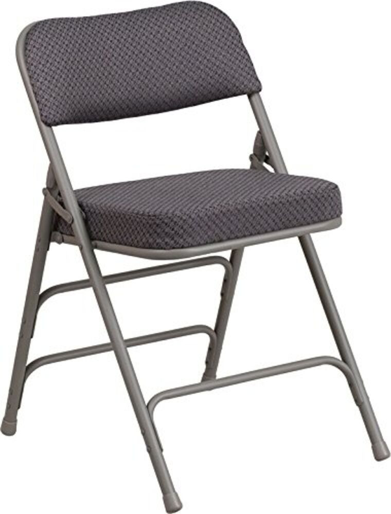 Best ideas about Metal Folding Chair
. Save or Pin Triple Braced & Quad Hinged Gray Fabric Upholstered Metal Now.