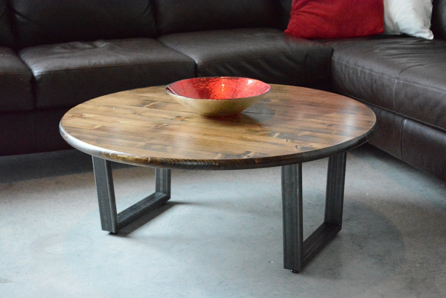 Best ideas about Metal Legs For Coffee Table
. Save or Pin 36 round coffee table with steel legs by GroveAndAnchor on Now.