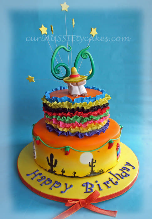 Best ideas about Mexico Birthday Cake
. Save or Pin Mexico theme 60th birthday cake cake by CuriAUSSIEty Now.