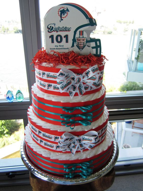 Best ideas about Miami Dolphins Gift Ideas
. Save or Pin Custom Made to Order Miami Dolphins Baby Diaper Cake Great Now.