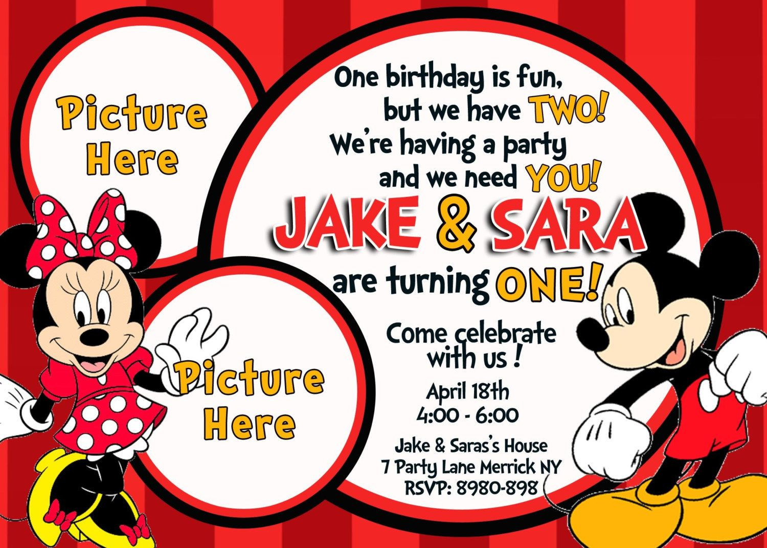 Best ideas about Mickey And Minnie Birthday Invitations
. Save or Pin Free Mickey and Minnie Mouse Birthday Invitations Now.