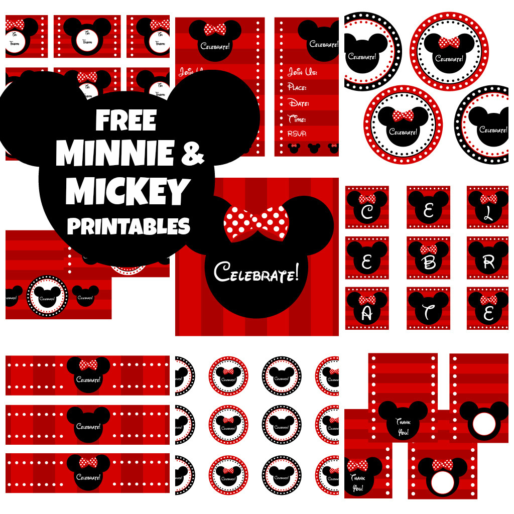 Best ideas about Mickey And Minnie Birthday Party
. Save or Pin FREE Mickey & Minnie Mouse Birthday Party Printables from Now.