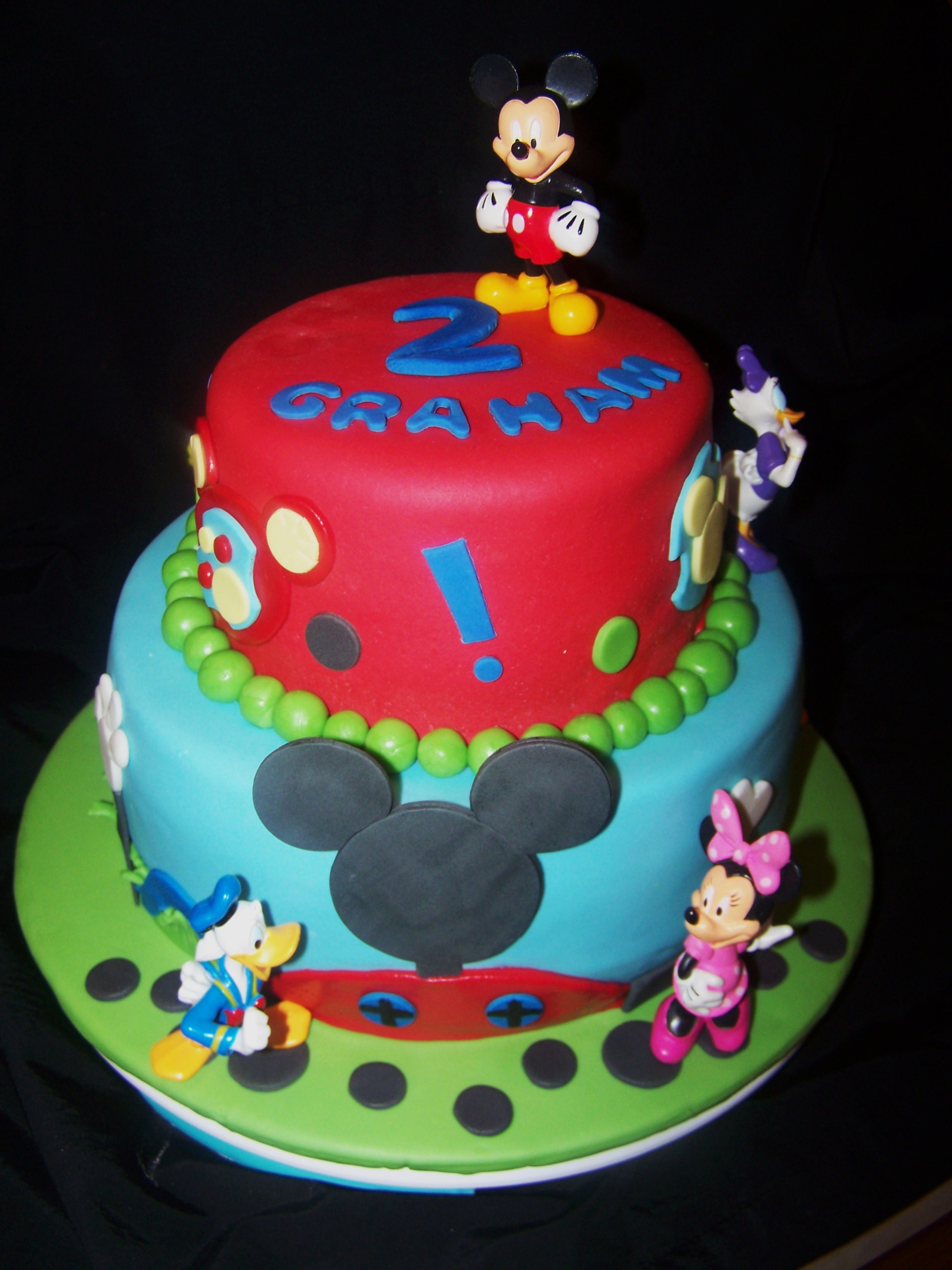Best ideas about Mickey Birthday Cake
. Save or Pin Mickey Mouse Clubhouse Tiered Cake Now.
