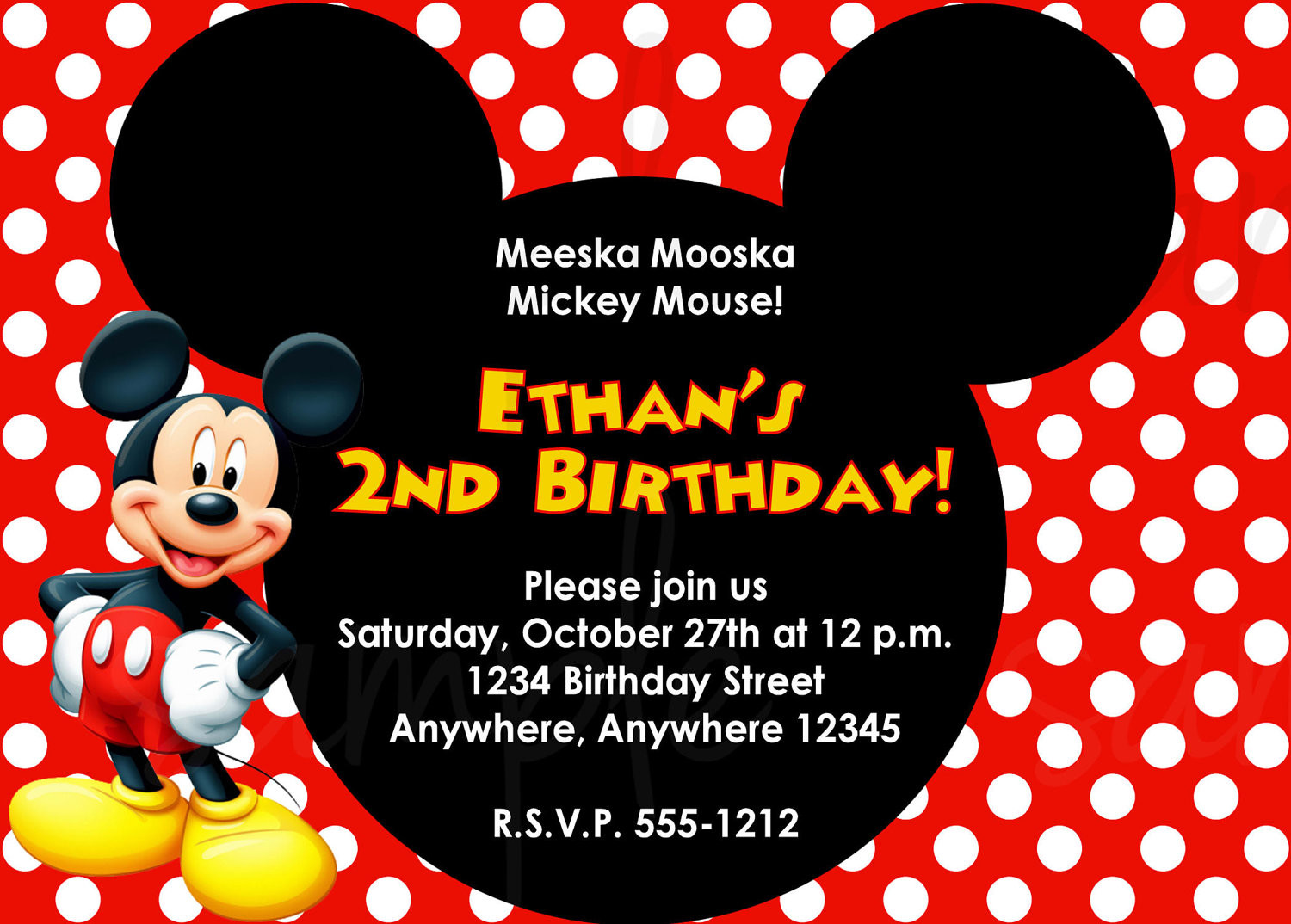 Best ideas about Mickey Birthday Invitations
. Save or Pin Mickey Mouse Birthday Invitation Now.