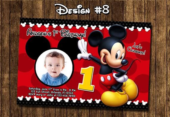 Best ideas about Mickey Mouse 1st Birthday Invitations
. Save or Pin Mickey Mouse Baby First Birthday Party Invitations Now.