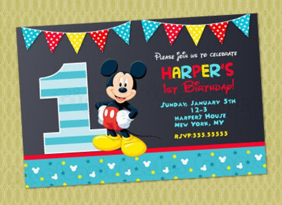 Best ideas about Mickey Mouse 1st Birthday Invitations
. Save or Pin Mickey Mouse 1st Birthday Invitations Mickey Invitations Now.