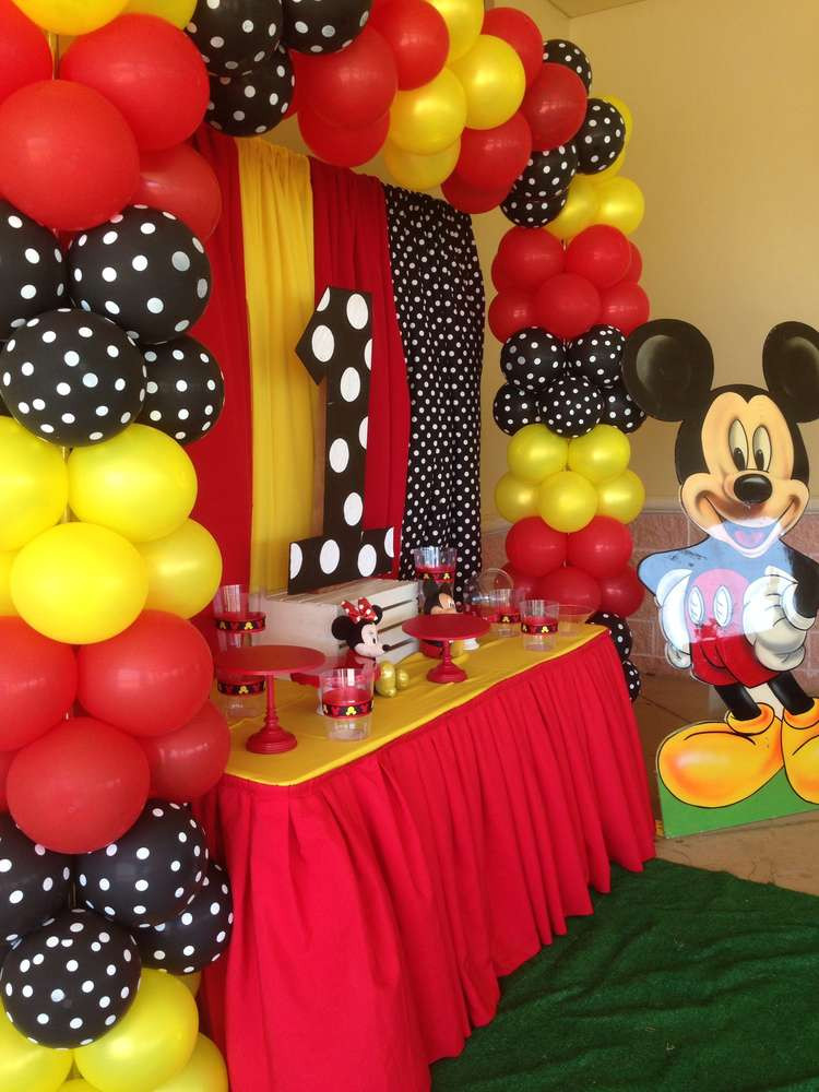 Best ideas about Mickey Mouse Birthday Decorations
. Save or Pin Mickey Mouse Birthday Party Ideas 1 of 11 Now.