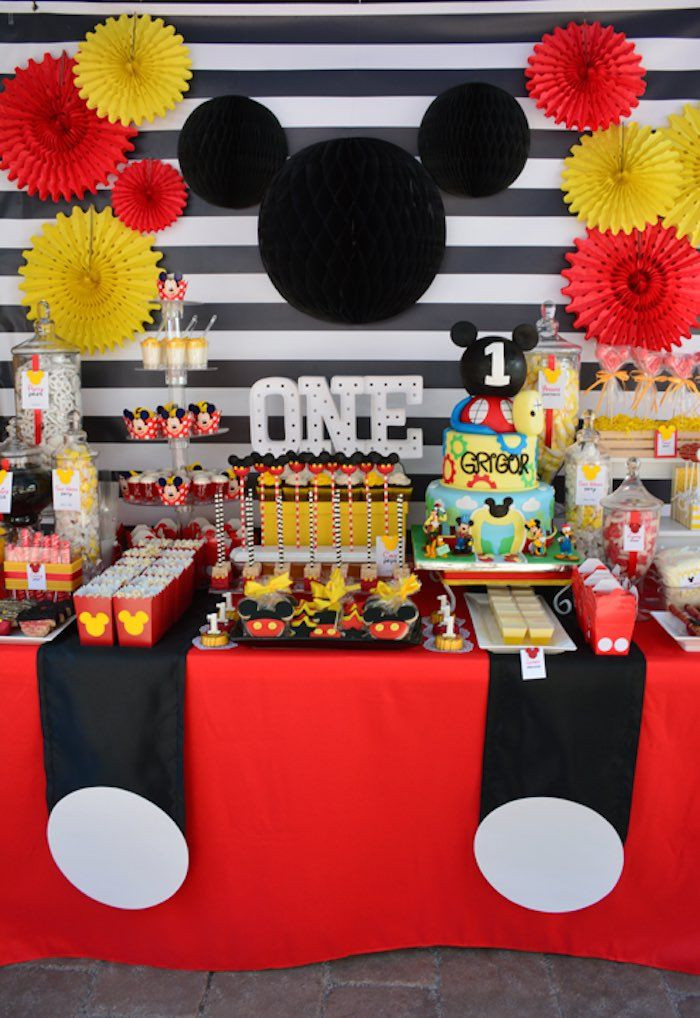 Best ideas about Mickey Mouse Birthday Decorations
. Save or Pin Mickey Mouse 1st Birthday Party Now.