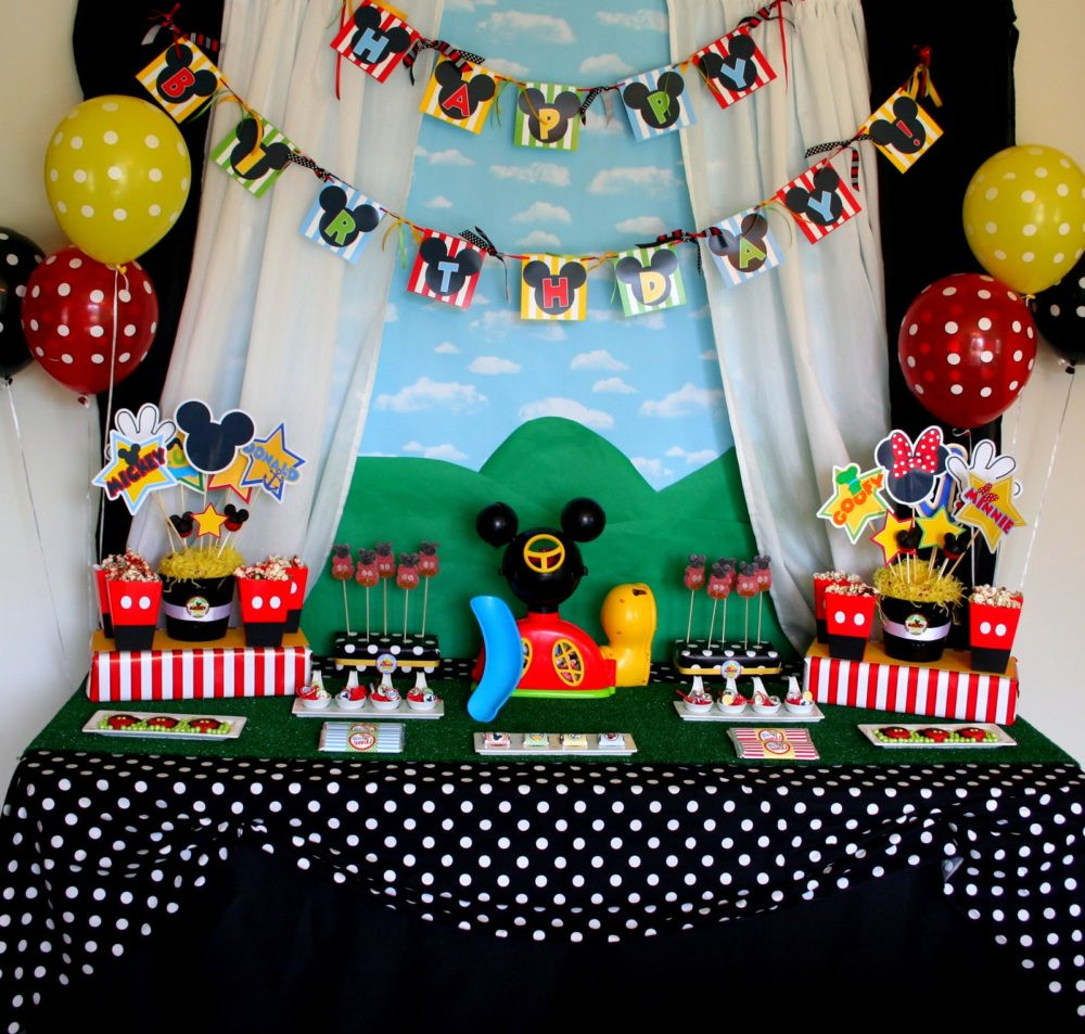 Best ideas about Mickey Mouse Birthday Decorations
. Save or Pin 40 Mickey Mouse Party Ideas Mickey s Clubhouse Pretty Now.