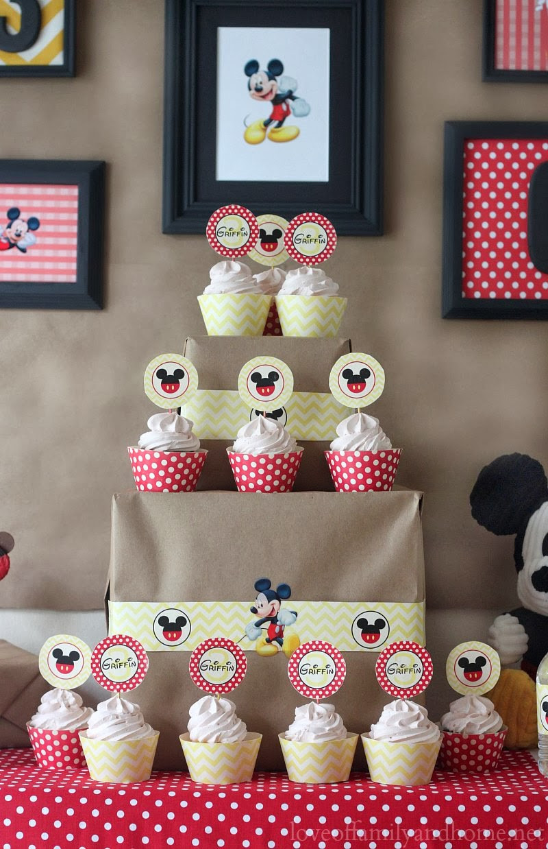 Best ideas about Mickey Mouse Birthday Decorations
. Save or Pin 5M Creations Mickey Mouse Party Decorations Chevron and Now.