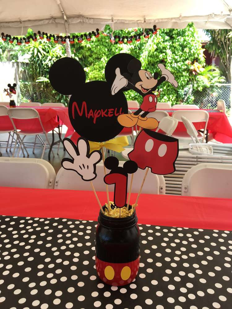 Best ideas about Mickey Mouse Birthday Decorations
. Save or Pin Mickey Mouse Birthday Party Ideas 8 of 14 Now.