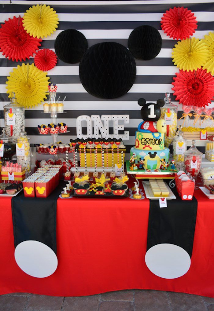 Best ideas about Mickey Mouse Birthday Party Decorations
. Save or Pin Mickey Mouse 1st Birthday Party Now.
