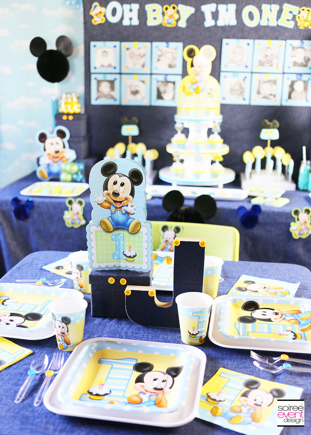 Best ideas about Mickey Mouse Birthday Party Supplies
. Save or Pin Mickey Mouse First Birthday Party Ideas Soiree Event Design Now.