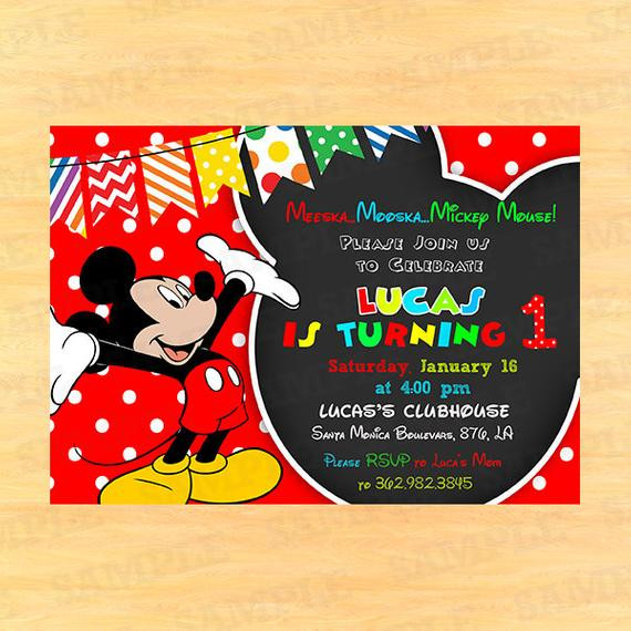 Best ideas about Mickey Mouse Clubhouse 1st Birthday Invitations
. Save or Pin Mickey Mouse clubhouse 1st birthday invitations by Now.