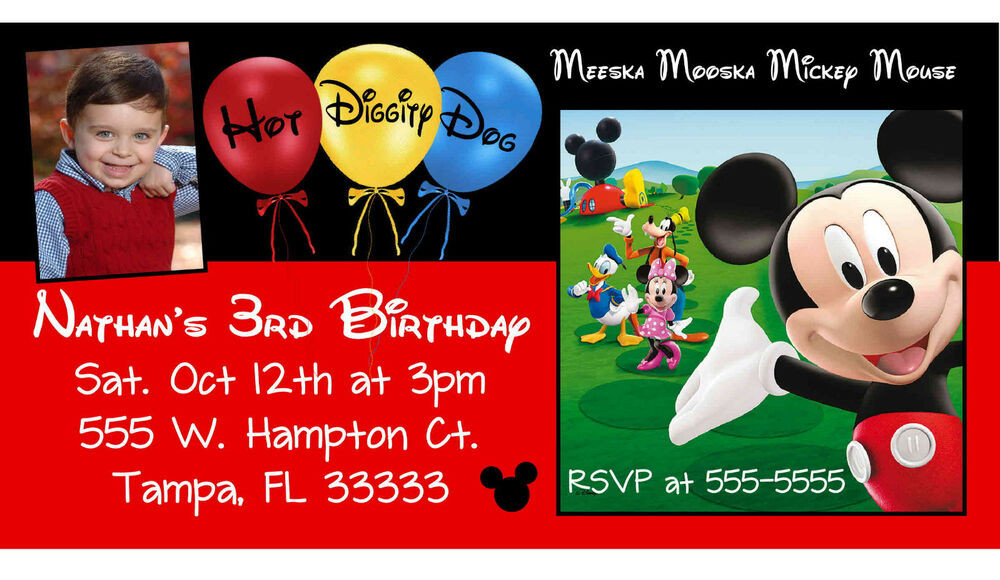 Best ideas about Mickey Mouse Clubhouse 1st Birthday Invitations
. Save or Pin 10 MAGNETIC Mickey Mouse Clubhouse Birthday Invitations Now.