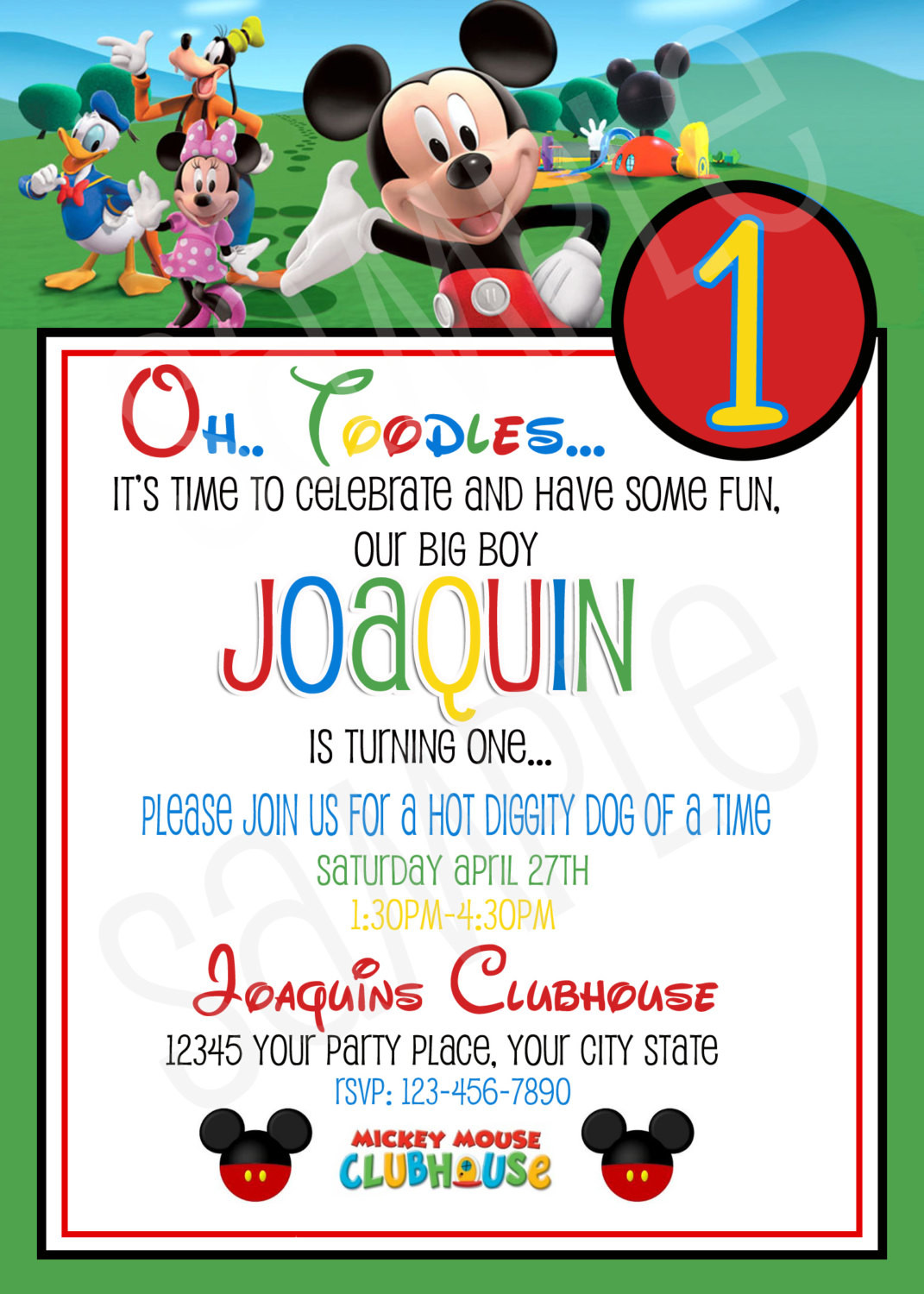 Best ideas about Mickey Mouse Clubhouse 1st Birthday Invitations
. Save or Pin Etsy Your place to and sell all things handmade Now.