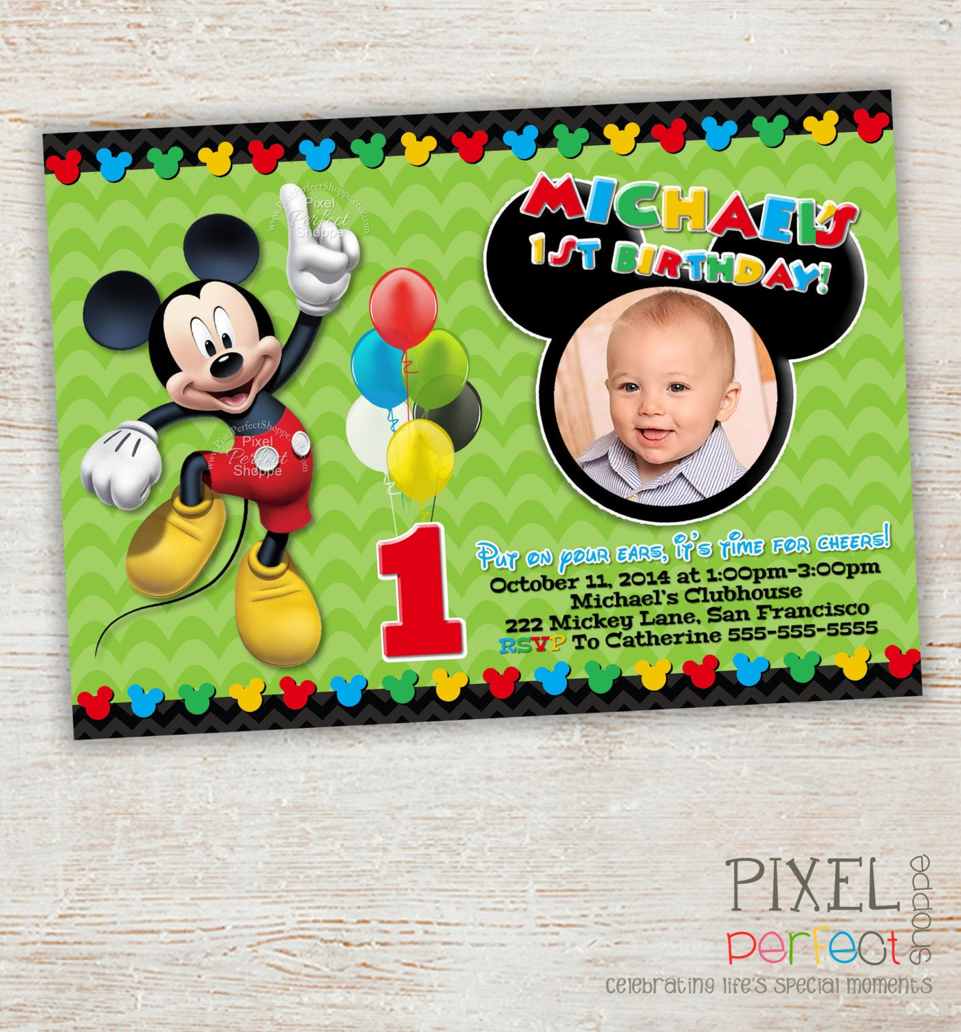 Best ideas about Mickey Mouse Clubhouse 1st Birthday Invitations
. Save or Pin FIRST BIRTHDAY Mickey Mouse Birthday Invitation Clubhouse Now.