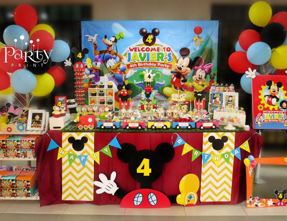 Best ideas about Mickey Mouse Clubhouse Birthday Ideas
. Save or Pin Mickey Mouse Clubhouse Birthday "Javier s 4th Birthday Now.