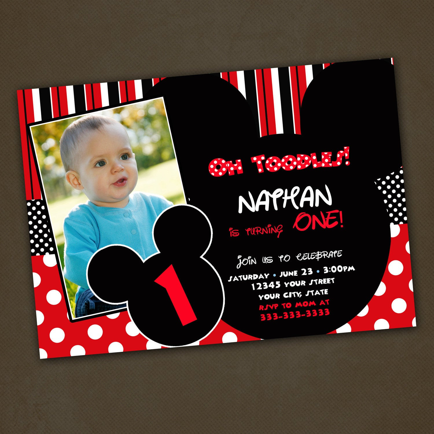 Best ideas about Mickey Mouse Photo Birthday Invitations
. Save or Pin Unavailable Listing on Etsy Now.