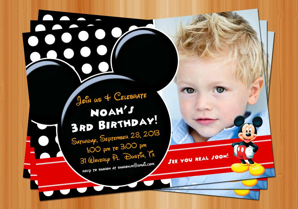 Best ideas about Mickey Mouse Photo Birthday Invitations
. Save or Pin Exclusive Mickey Mouse Clubhouse Birthday Invitations Now.