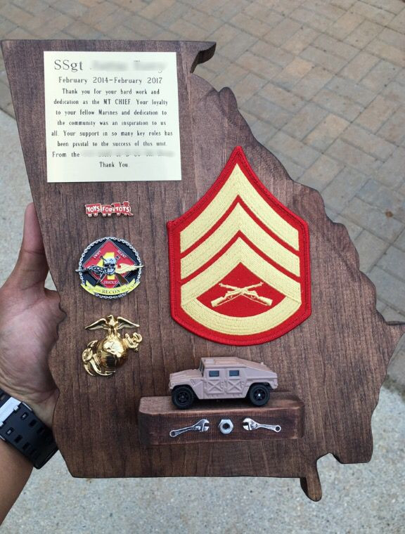 Best ideas about Military Going Away Gift Ideas
. Save or Pin USMC Motor T going away plaque Now.