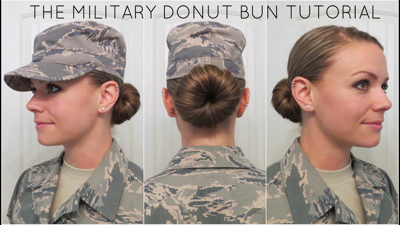 Best ideas about Military Hairstyles For Females
. Save or Pin Military Donut Bun Tutorial Now.