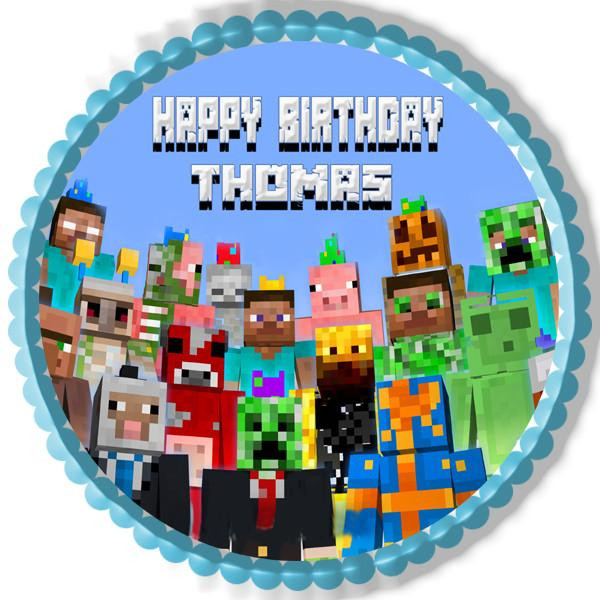 Best ideas about Minecraft Birthday Cake Topper
. Save or Pin MINECRAFT Characters 5 Edible Cake OR Cupcake Topper Now.