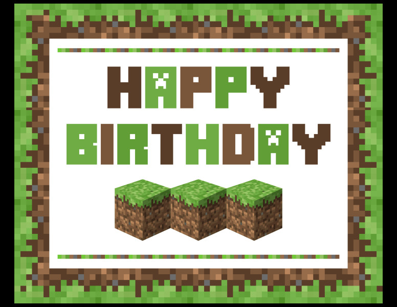 Best ideas about Minecraft Birthday Card
. Save or Pin FREE Minecraft Printables Now.